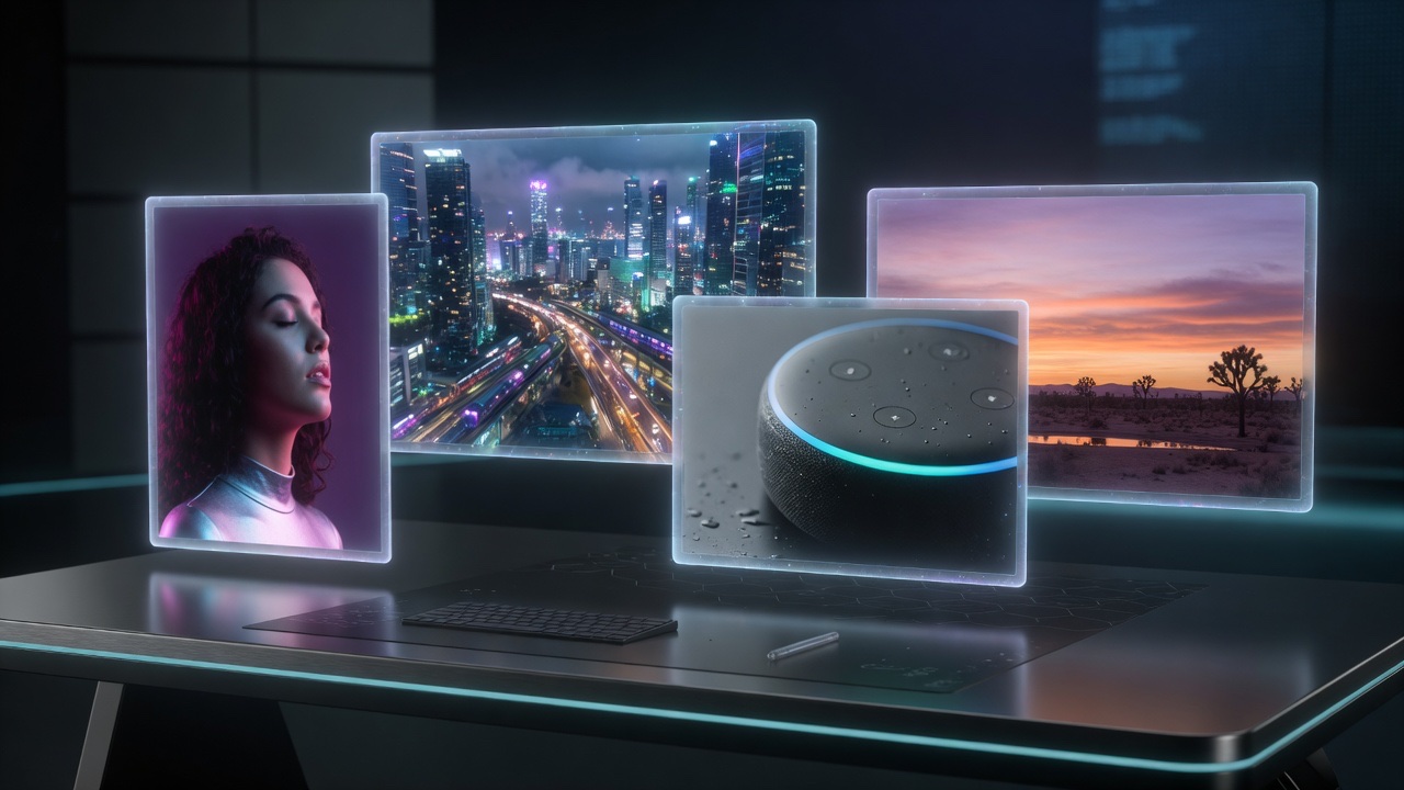 Creative workspace representing flexible credit-based image workflows